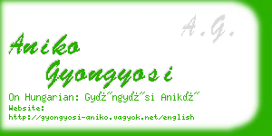 aniko gyongyosi business card